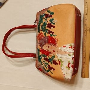 Isabelle Fiore purse woman with fruit tree